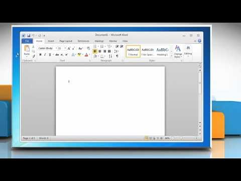 Microsoft® Word 2010: How to create a calendar on Windows® 7?