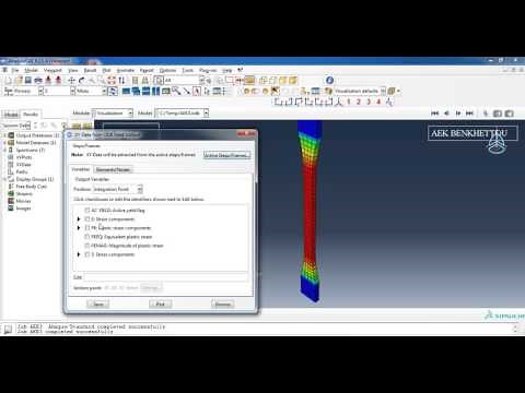 Tensile test Simulation using Abaqus step by step #abaqus #abaqustutorial #xfem