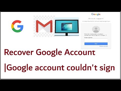 Recover Google Account || how to fix google account couldn't sign in PC,Laptop