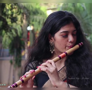 অসাধারণ বাজিয়েছে ❤️👌 Tune O Rangeela Kaisa Jadu Kiya ❤️ Flute Cover By #Palak_Jain ভিডিও - The Golden Notes | Music Station