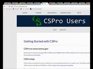 Programacion CSPro parte 1