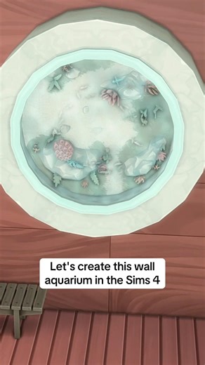 Creating an Aquarium Wall in The Sims 4 #thesims4 #sims4 #ts4
