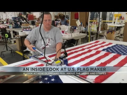 Road to the Olympics: Inside look at U.S. flag maker