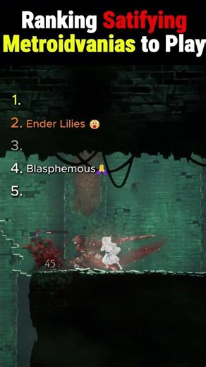 Ranking Good Metroidvania Games to Play 😭😭 #gaming #ranking #top5