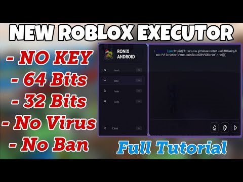 New Roblox Mobile Ronix Executor | Supports Both 64 Bits & 32 Bits | No Ban & No Virus