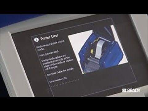BradyPrinter S3100 | How to Address Common Error Messages
