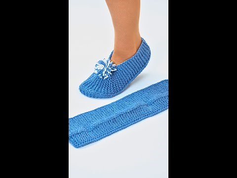 Easy Knitted Slippers Step by Step Tutorial Miarti🧶