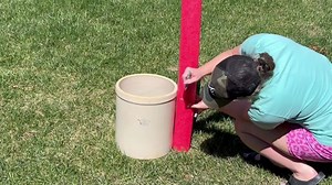 Pool noodle fake plant