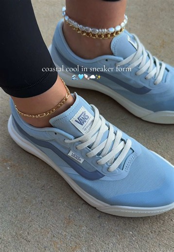 Vans blue sneakers - prettiest coastal cool shade