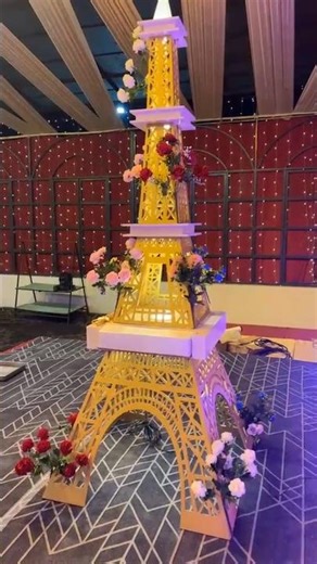 #How# to Make Eiffel Tower Cake 🗼✨ | 90% Log Nahi Jante Ye Trick 😱🔥 Is beautiful Eiffel Tower theme