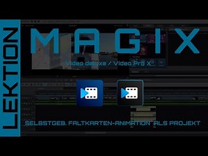 MAGIX Video - Selbstgebaute kreative Faltkarten-Animation als fertiges Filmprojekt