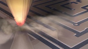 Heated atomic force microscope makes 12nm graphene circuits