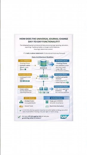#sap#s4hana#Acdoca#universaljournal#singlesourceoftruth#sapfiori#sapArtchitecture#saps4finance