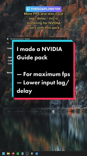 Ultimate NVIDIA Guide Pack for Maximum FPS and Reduced Input Lag