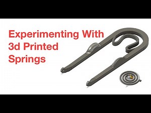 3d Printing Springs - Early Experiments and Designs