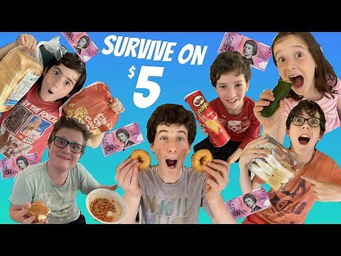 24 HOUR SURVIVE ON FIVE CHALLENGE $$
