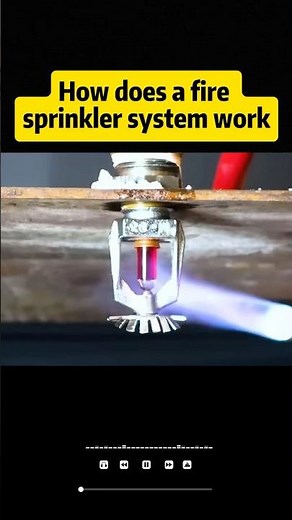 How does a fire sprinkler system work #knowledge