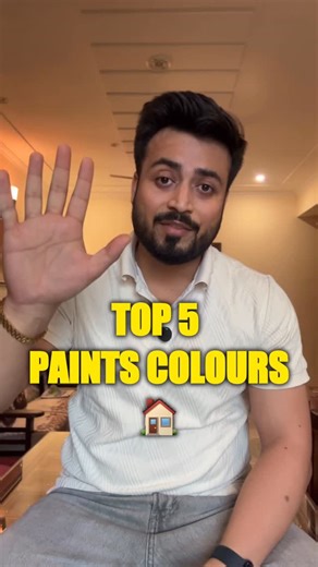 Hridayeshwar Tiwari on Instagram: "5 Top Paint Colours for your Home🎨 1. DESERT IVORY (8020) 2. SILVER SPREE (8460) 3. PISTA CREAM N (K156) 4. BEACH HOUSE (8481) 5. RAW COTTON (8459) ✨Follow @astumaniinteriors for more Interior Content luxury paint colors, home paint colors, interior paint ideas, wall color trends, elegant wall colors, best interior colors, paint colors for home, modern wall colors, luxury home decor, interior design colors, asian paints colors, asian paints wall shades, asian 