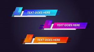 Download Vector Illustration Lower Third Template Breaking News Header. Graphic set of Broadcast News Banner for Television, Video and Media Channel for free