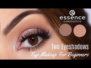 Beginners Eye Makeup Tutorial Using One Matte and One Metallic | How To Apply Eyeshadow #eyemakeup