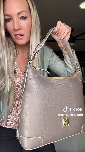 Dooney & Bourke Elephant Luca Leather Shoulder Bag on Sale