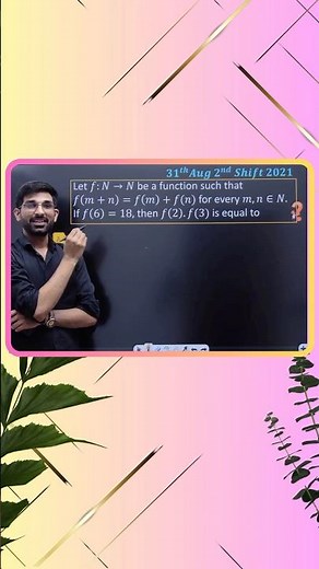 Functional Equation Jee mains pyqs #jeemains #jee #pyqs