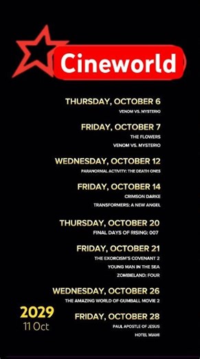 Cineworld (October 2029)