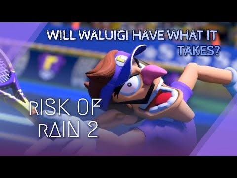 Playing as Waluigi in Modded Risk of Rain 2 (Mercenary Reskin)