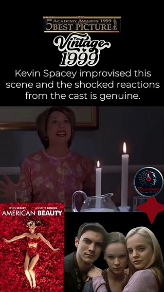 Unscripted Moment from American Beauty (1999) 🎬