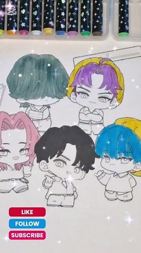 K-Pop Demon Hunters Saja Boys Coloring Page | Easy Anime Coloring 🎨