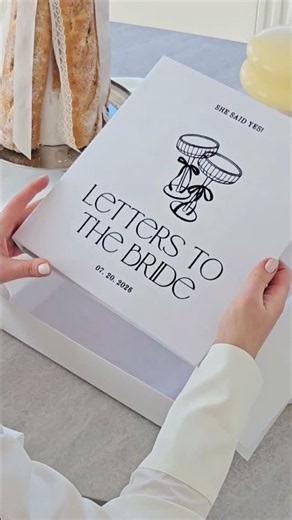 A gift made by everyone who loves her most 💌✨ #letterstothebride #bridesmaids #weddinggift