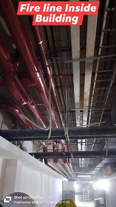 Fire line Inside Building 😮 #fire #viral | Fire-fighting and Fire Alarm system