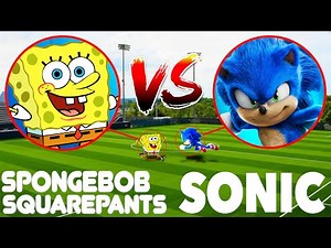 SPONGEBOB SQUAREPANTS FIGHTS SONIC IN REAL LIFE!