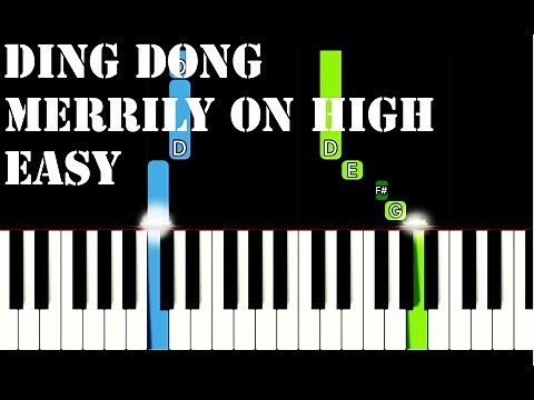 Ding Dong Merrily on High easy piano version