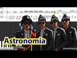 [Piano Tutorial] Vicetone & Tony Igy - Astronomia (Coffin Dance Meme Song)