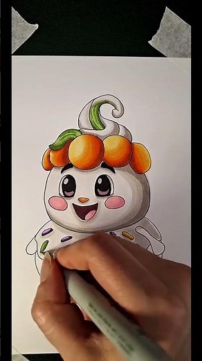 How to Draw a Cute Pumpkin Character - Easy Halloween Drawing Tutorial | Masterful Imprint