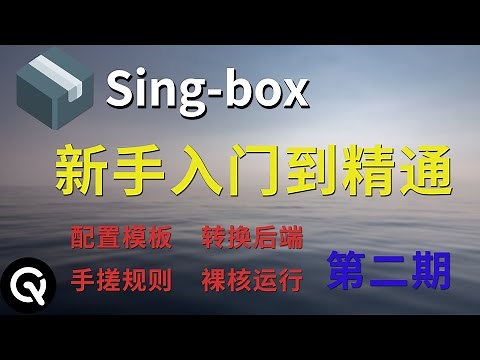 【全网最全】Singbox软路由端-零基础入门教程 | sing-box配置讲解、手搓规则、规则模板、订阅转换后端、裸核运行，一个视频全部讲清楚！