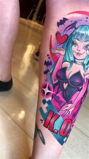 Fun session 💖 #morrigan #capcom #hot #tattoo #anime