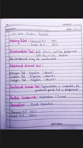 To separate and identify the organic compounds in the given binary mixture #practical #chemistry