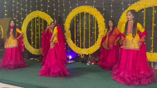 Custom Designed Dress by We❤️ | Bangladeshi Holud Dance Lehenga Tailor BD