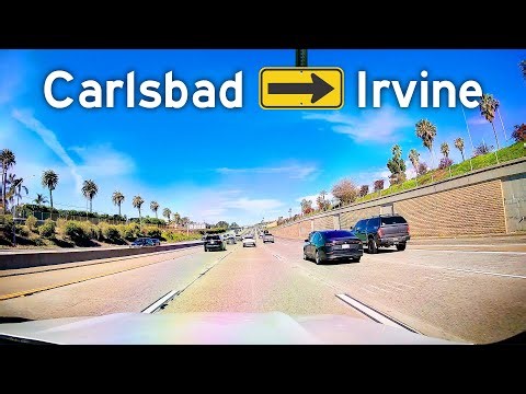 Carlsbad to Irvine 35-Minute Scenic Drive (I-5 San Diego Freeway)