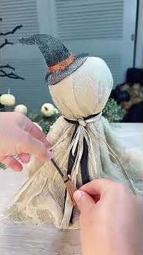 DIY Rustic Witch Ghost Craft 👻 #diy #halloween #crafts