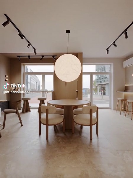 Our latest interior design project for Coffee Shop in Odesa. Cozy and elegant. What do you think? #interiordesign #3dsmax #coronarender #cg #sora #renovation #visualization