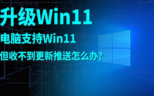 电脑支持Win11但收不到免费更新，如何资料无损升级Win11，Win10本地磁盘不损坏C盘文件手动升级Win11教程【巅峰玩家】