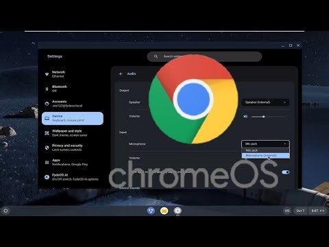 How To Change Microphone Input on ChromeOS (Chromebook)
