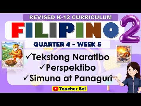 Filipino 2 Quarter 4 Week 5 Tekstong Naratibo, Perspektibo, Simuna at Panaguri