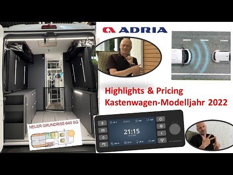 Adria Vans - Modelljahr 2022 - Highlights und Pricing