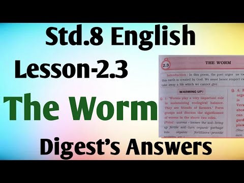 8 english lesson 2.3 worm