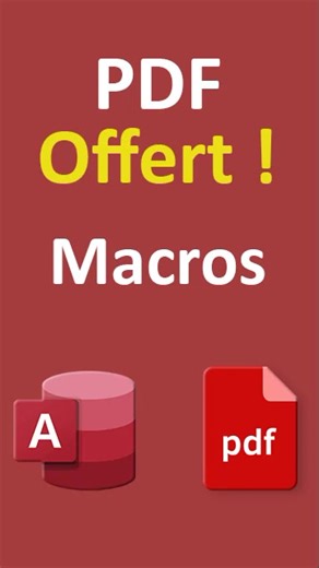 Découvrir les macros - Access Intermédiaire Lien du PDF offert : https://drive.google.com/file/d/1Qo79kJeyxVy-Bc7kdZoLZ4CZO6iFBRfF/view?usp=sharing Le livre des exercices Access : https://www.bonbache.fr/livres-access-pdf.php#livre-access-exs | Formations Excel, Access et bien d'autres | Facebook