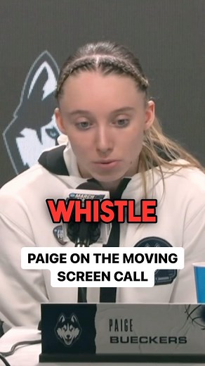 Paige Bueckers gives her thoughts on the moving screen call with seconds left in the game | College Hoops on FOX